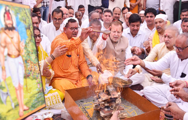 सोनीपत: भगवान परशुराम का जीवन युवा पीढ़ी के लिए प्रेरणा: डॉ. अरविंद शर्मा