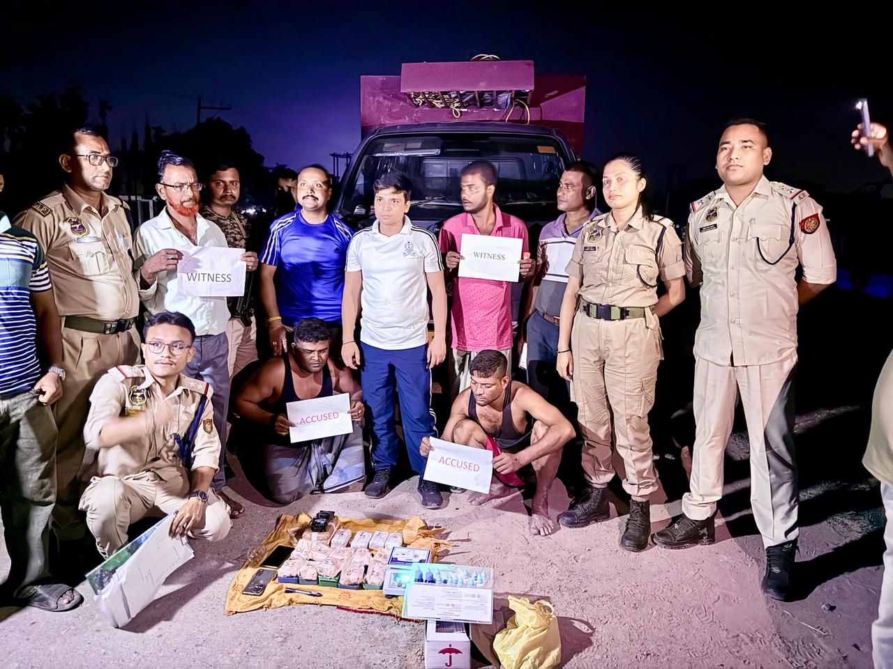 ड्रग्स के खिलाफ कछार पुलिस की बड़ी कार्रवाई, 6.7 करोड़ की हेरोइन और याबा जब्त