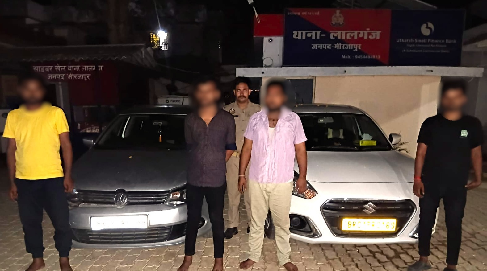 हरियाणा से बिहार जा रहे अवैध शराब के साथ चार तस्कर मिर्जापुर में गिरफ्तार