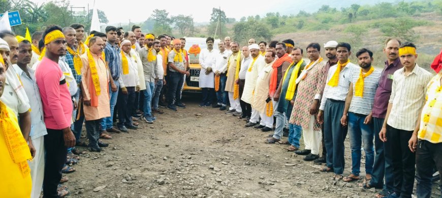 रेजांगला राज कलश यात्रा का रायगढ़ आगमन पर हुआ ऐतिहासिक स्वागत