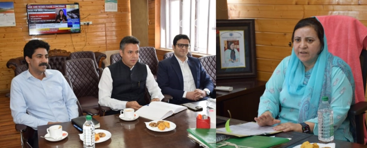 सकीना इत्तू ने अनंतनाग, कुलगाम, श्रीनगर जिलों के उपायुक्तों के साथ बैठक की अध्यक्षता की