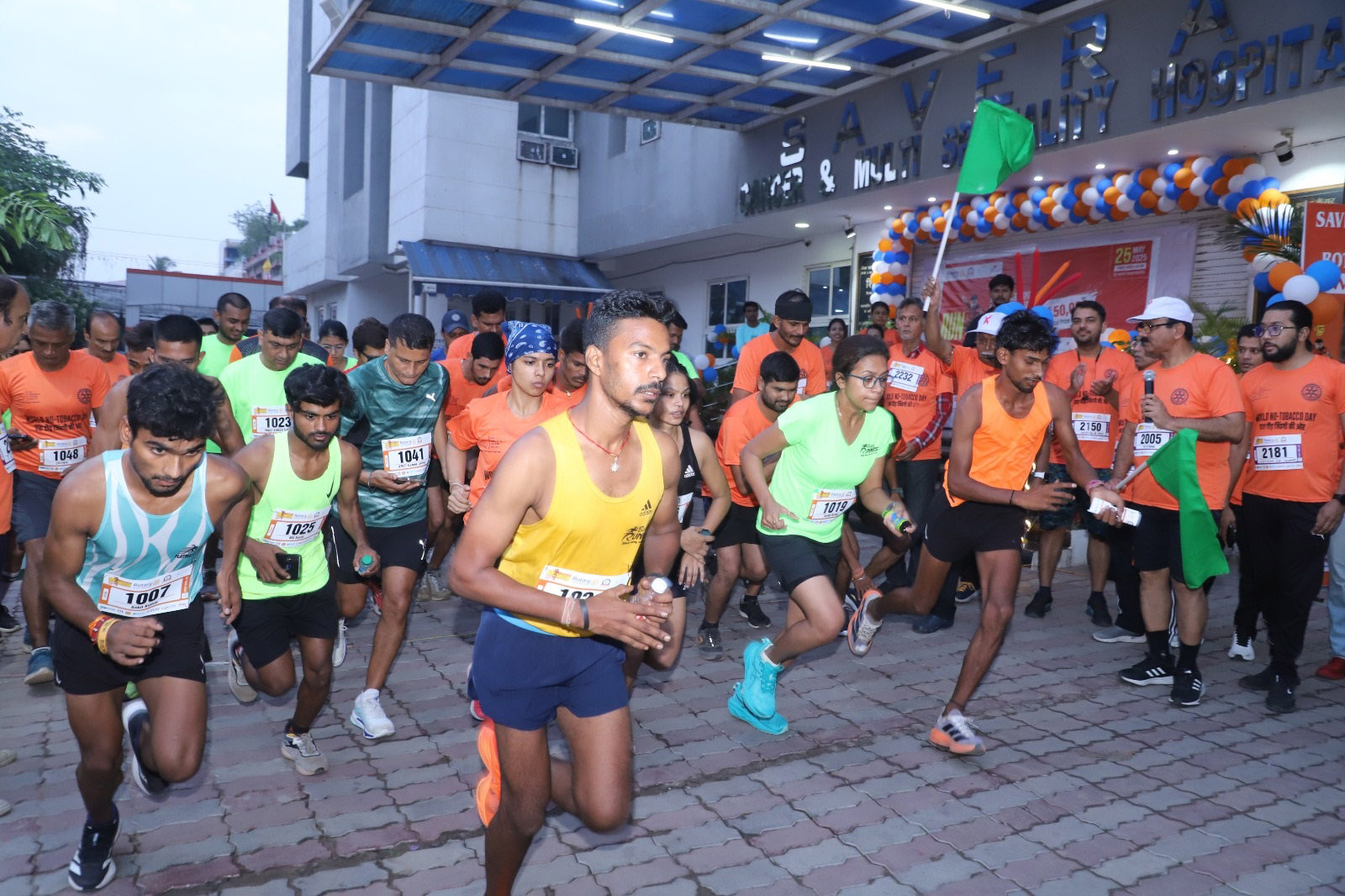 रोटरी क्लब द्वारा आयोजित मधुमेह जागरूकता दौड़