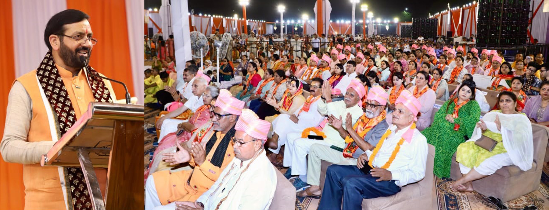 गुरुग्राम में श्री कृष्ण कृपा प्रेरणा उत्सव को संबोधित करते सीएम नायब सिंह सैनी। गुरुग्राम में श्री कृष्ण कृपा प्रेरणा उत्सव को संबोधित करते सीएम नायब सिंह सैनी।