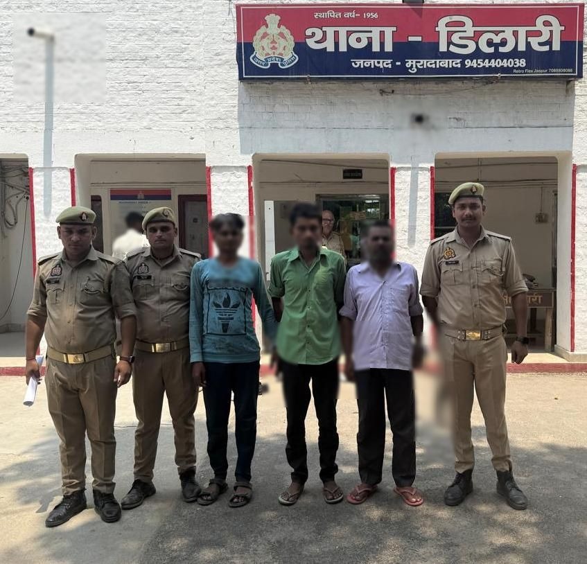 राकेश की ईंट से सिर कूचकर हत्या करने के तीन आरोपित गिरफ्तार, एक फरार