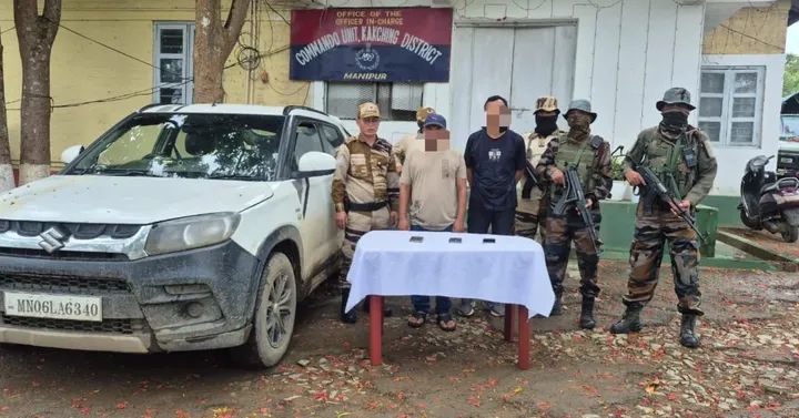सुरक्षा बलों ने मणिपुर से किए तीन उग्रवादी गिरफ्तार