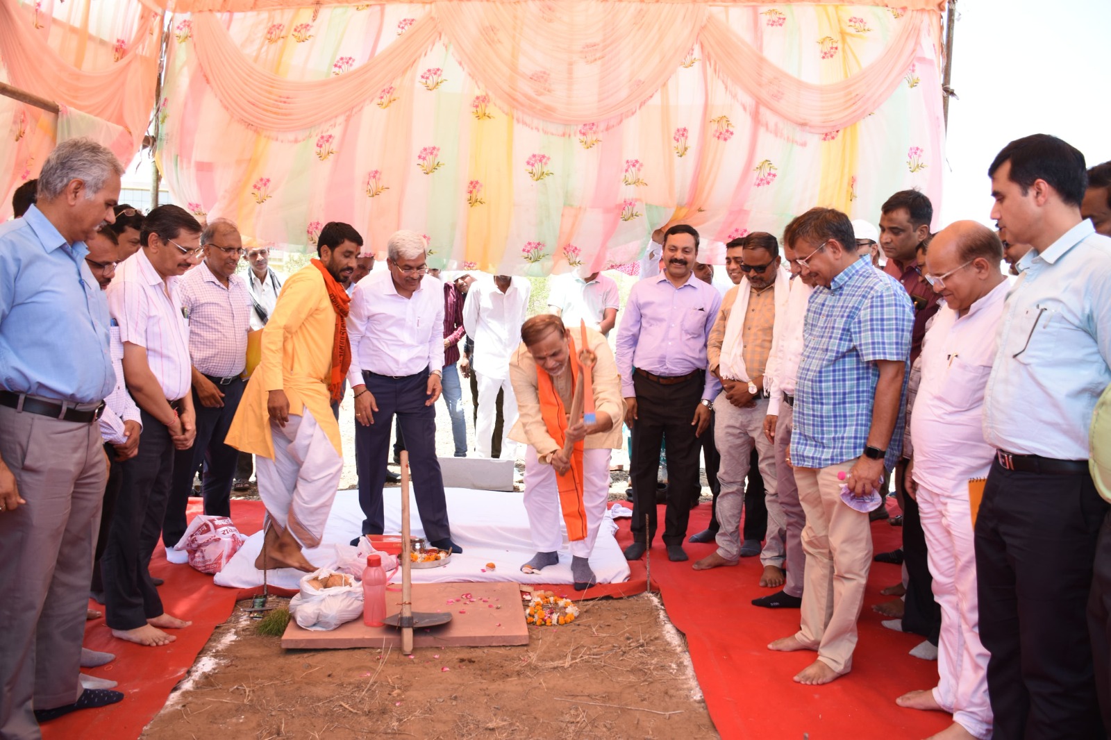 केंद्रीय विश्वविद्यालय में ग्रंथालय और छात्रावास भवन का भूमि पूजन सम्पन्न