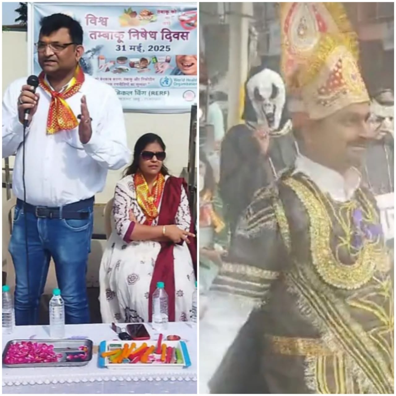 राजगढ़ःनुक्कड़ नाटक के माध्यम से दिखाए नशा के दुष्प्रभाव, नशामुक्ति की दिलाई शपथ