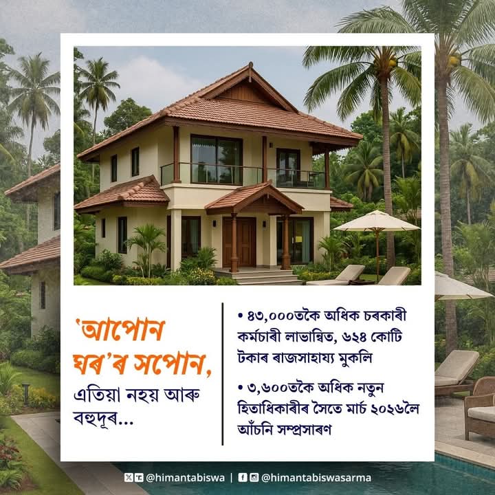 ‘आपुन घर’ योजना मार्च 2026 तक बढ़ी