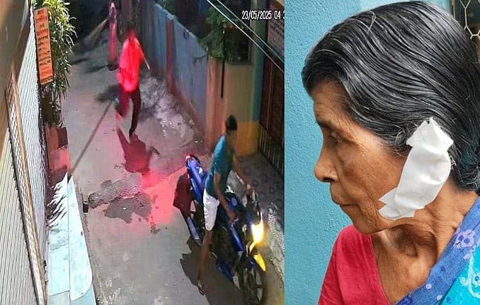 गले पर चाकू लगाकर वृद्धा के गहने लूटे, उलूबेड़िया में सनसनी