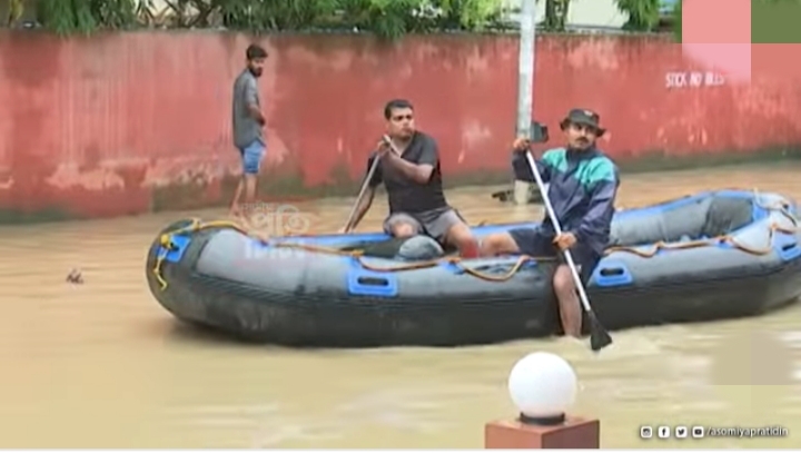 लगातार बारिश और तूफान के कारण गुवाहाटी में भारी तबाही