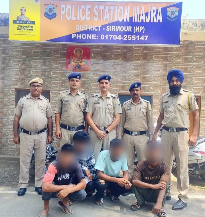 सिरमाैर : चार युवकों द्वारा व्यक्ति पर जानलेवा हमला, सभी आरोपी गिरफ्तार