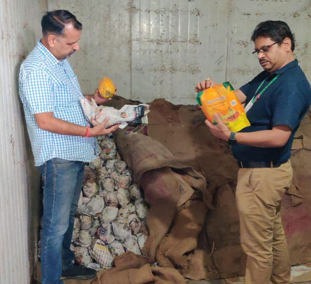 अट्टाईस किलो सड़े आम और 60 किलो तरबूज करवाए नष्ट