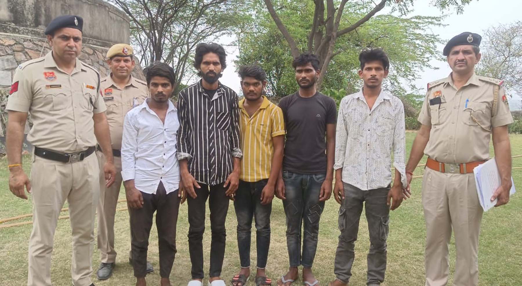 गुरुग्राम: लूट की वारदात को अंजाम देने की फिराक में घूम रहे पांच आरोपी काबू