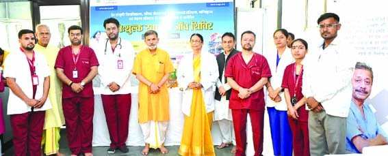 शांतिकुंज में निःशुल्क चिकित्सा शिविर में 245 का हुआ स्वास्थ्य परीक्षण