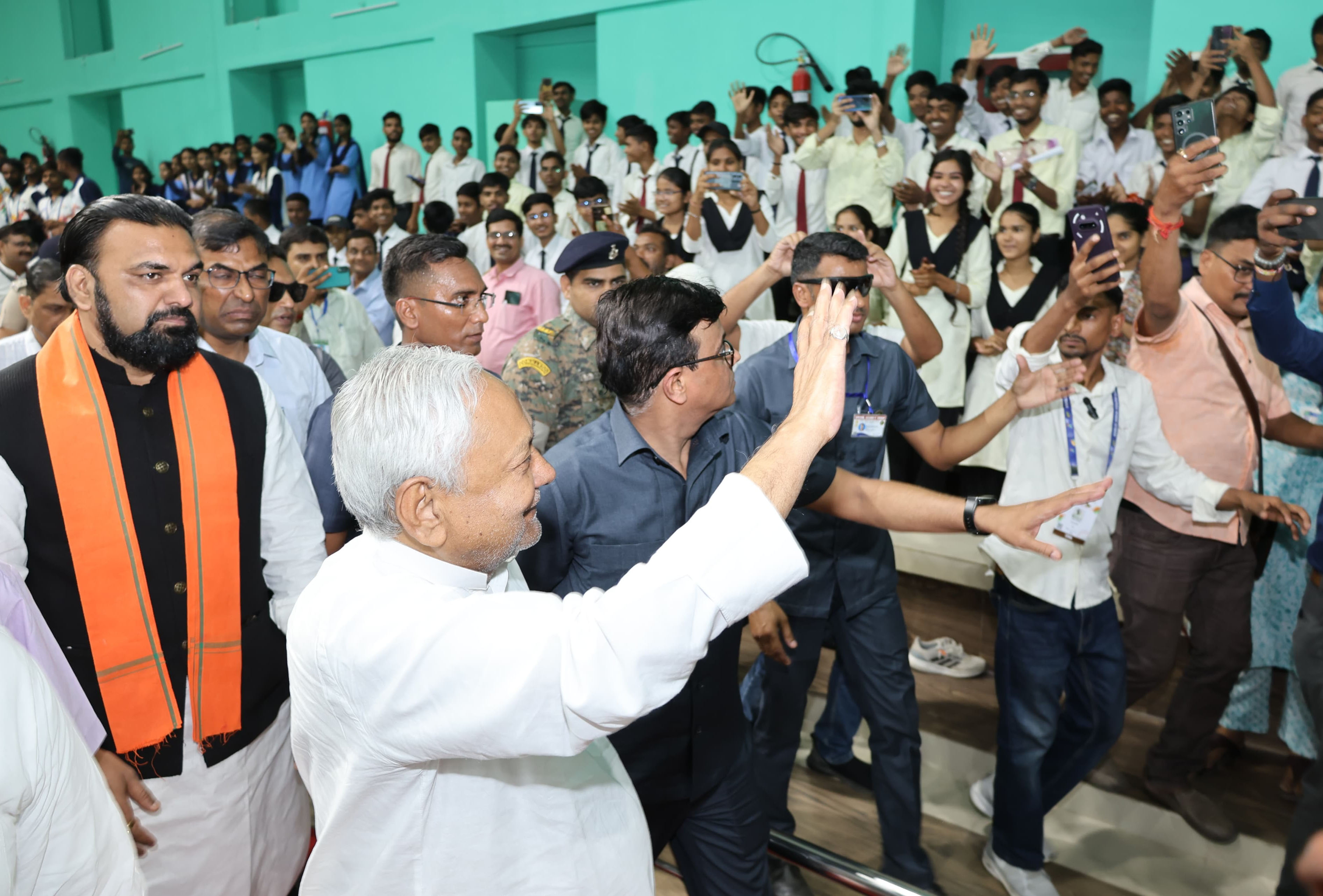 खेलो इंडिया यूथ गेम्स 2025 के दौरान भागलपुर पहुंचे मुख्यमंत्री नीतीश कुमार