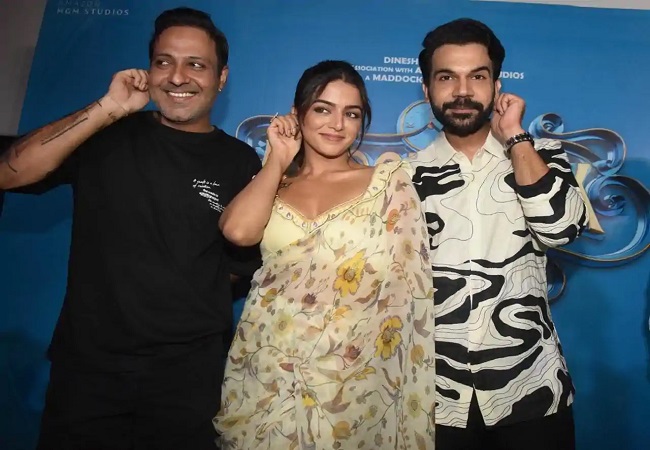 राजकुमार राव और वामिका ने फिल्म भूल चूक माफ का किया प्रमोशन, लिट्टी-चाेखा का चखा स्वाद