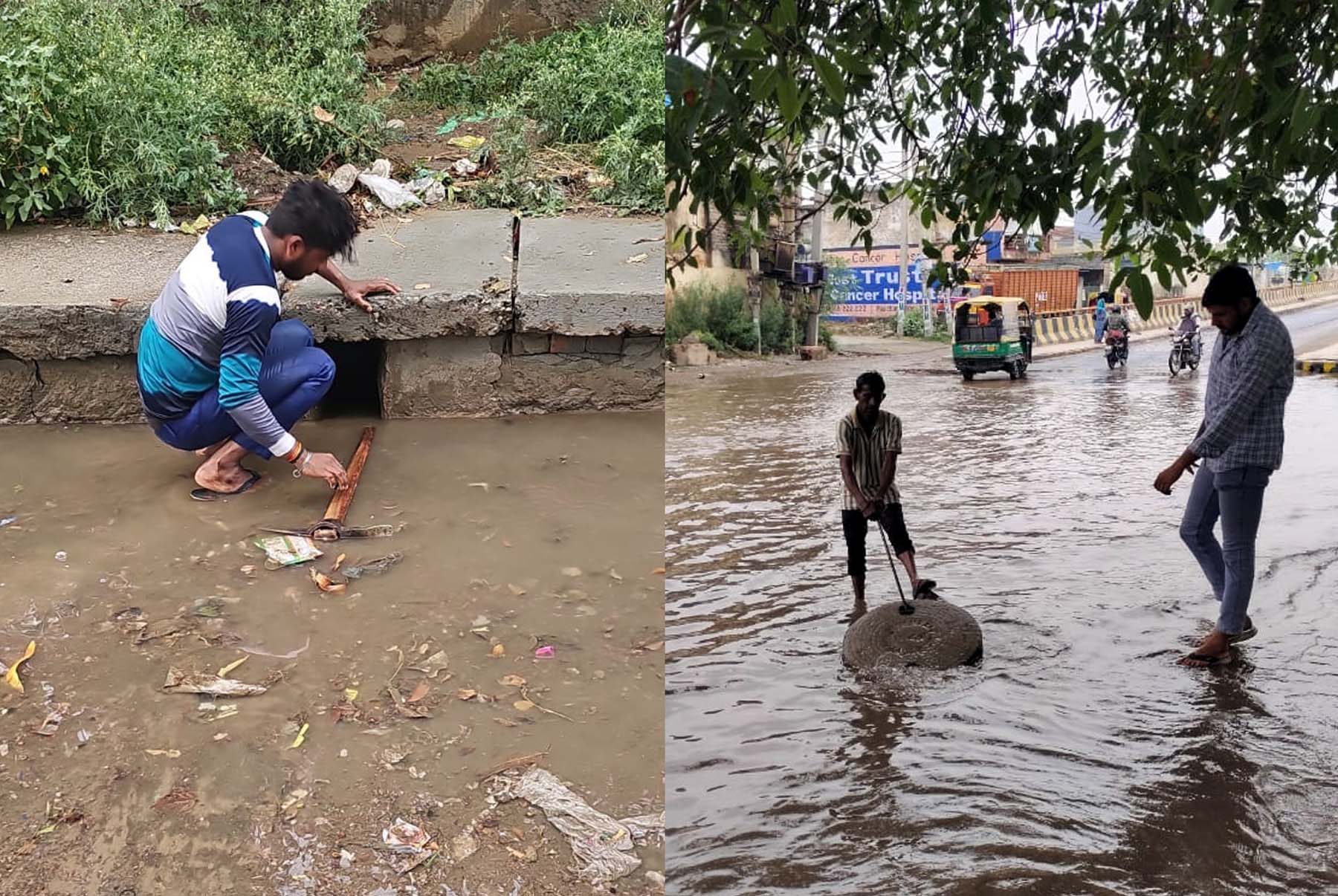 गुरुग्राम निगम का दावा,ड्रेनेज व सीवरेज की सफाई से नहीं हुआ जलभराव