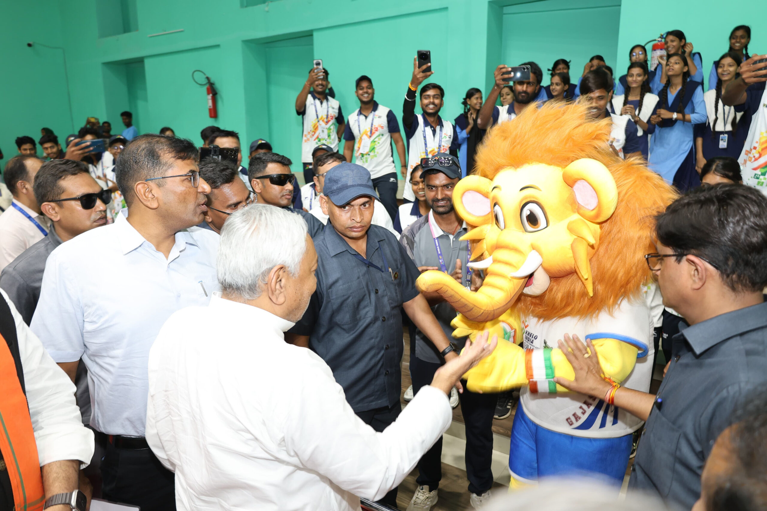 खेलो इंडिया यूथ गेम्स 2025 के दौरान भागलपुर में मुख्यमंत्री नीतीश कुमार