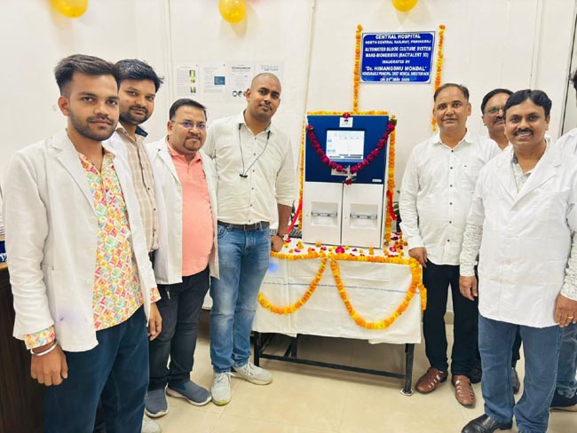 एनसीआर केंद्रीय चिकित्सालय की पैथ लैब में ऑटोमेटेड ब्लड कल्चर सिस्टम का उद्घाटन