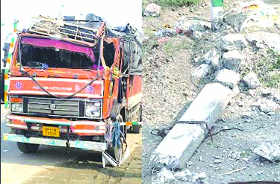 ट्रक की चपेट में आया छात्र, हालत गंभीर, ट्रक ड्राइवर गिरफ्तार