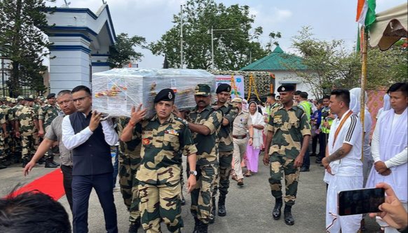 मणिपुर ने दी वीर सपूत दीपक चिंगाखम को अंतिम श्रद्धांजलि, पार्थिव शरीर इंफाल लाया गया