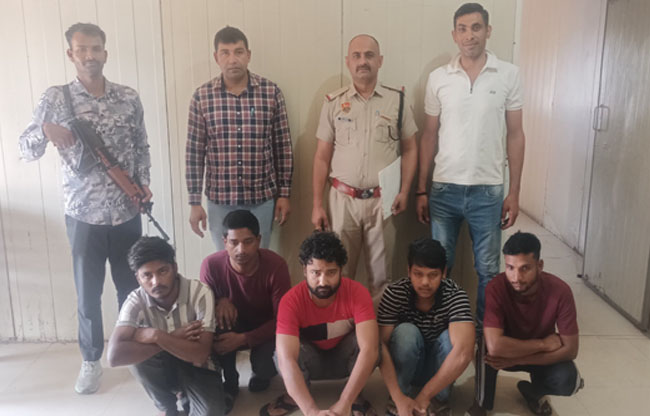 सोनीपत: बिजली खंभों से तार चुराने वाले पांच आरोपी पकड़े