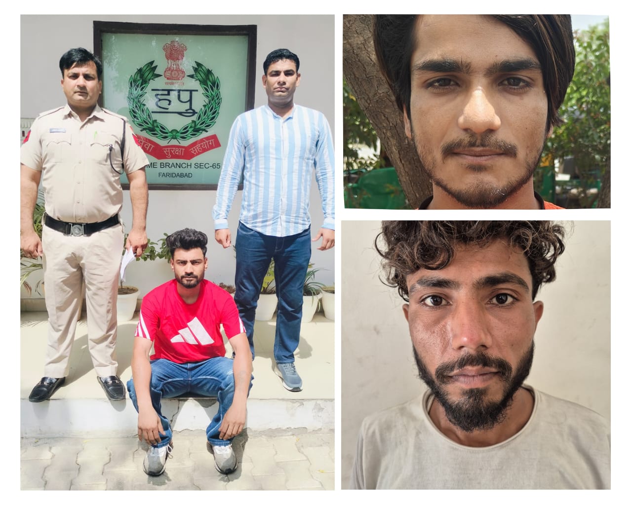 फरीदाबाद : अवैध हथियार सहित तीन युवक काबू, तीन देसी कट्टे बरामद