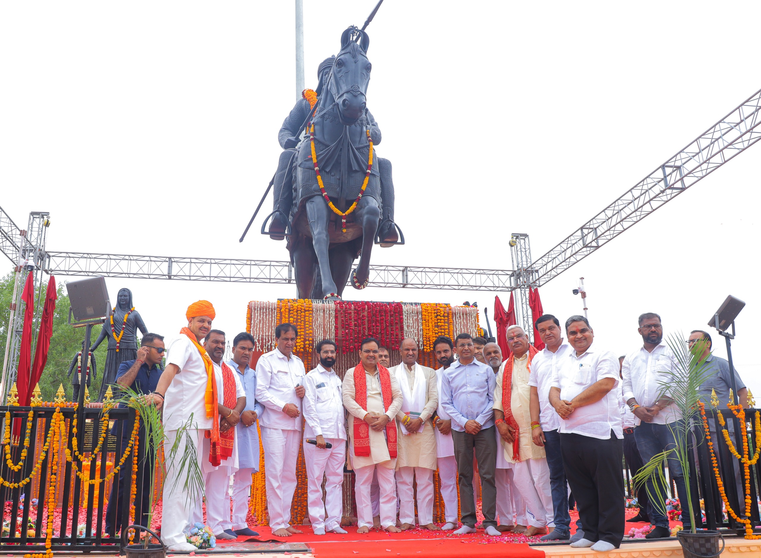 प्रतिमा का अनावरण कर बोले सीएम शर्मा, मेवाड़ की धरा स्वाभिमान और शौर्य की अमिट मिसाल