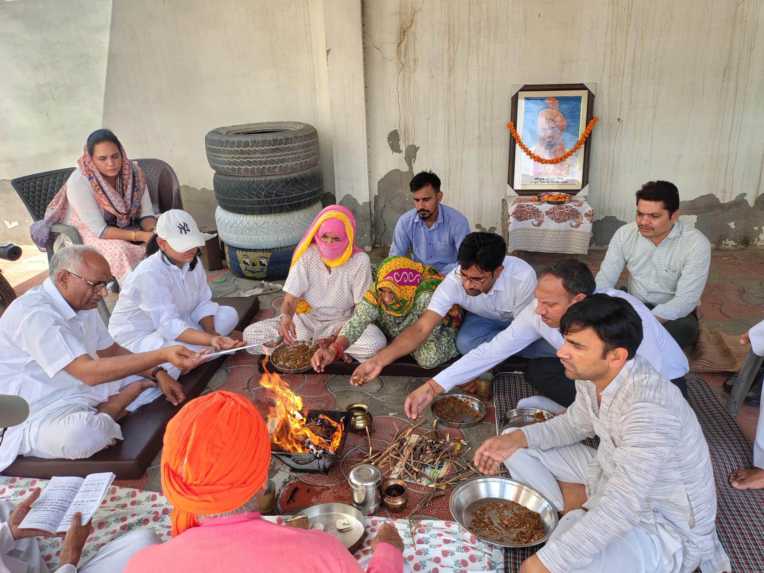 हिसार : गौपुत्र सेना के संस्थापक की पांचवीं पुण्यतिथि पर वैदिक हवन आयोजित