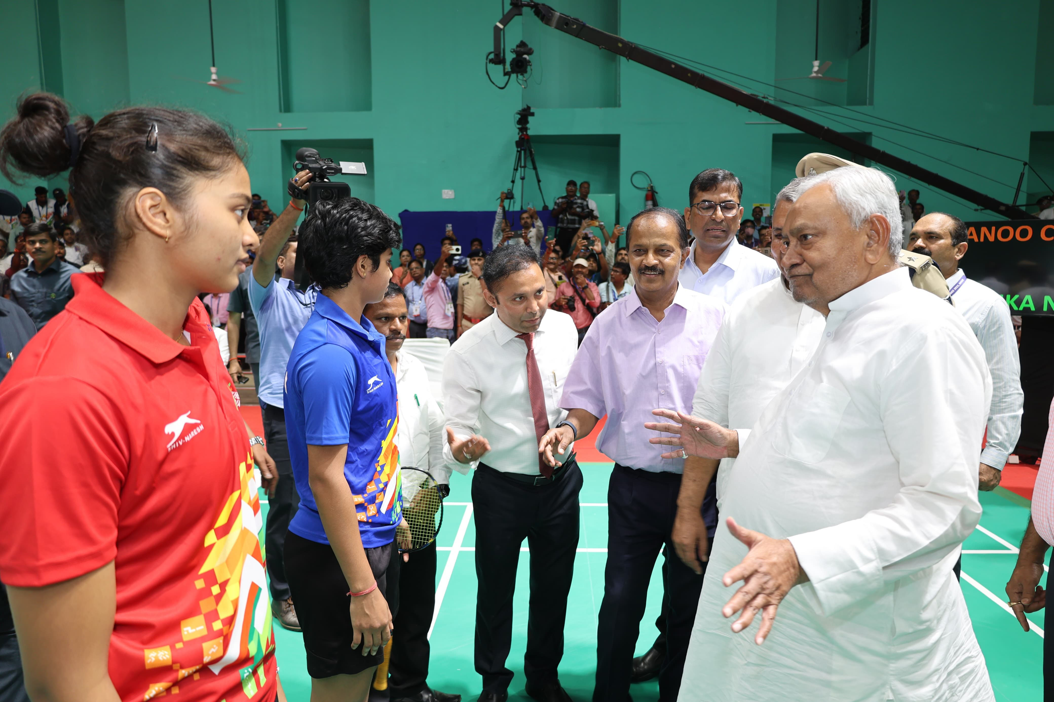 खेलो इंडिया यूथ गेम्स 2025 के दौरान भागलपुर पहुंचे मुख्यमंत्री नीतीश कुमार