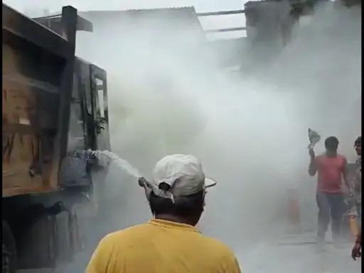 कोरबा : ट्रेलर के डीजल टैंक में वेल्डिंग के दौरान विस्फोट, वेल्डर झुलसा, अस्पताल में भर्ती