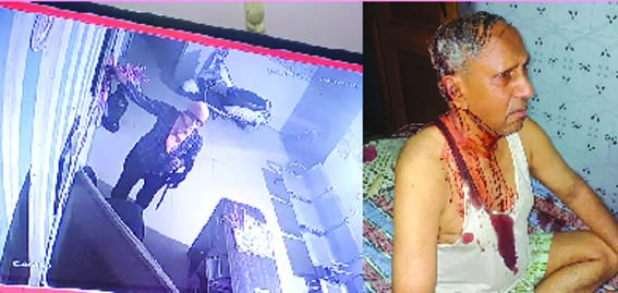 सीसीटीवी में कैद बदमाश व घायल चिकित्सक सीसीटीवी में कैद बदमाश व घायल चिकित्सक