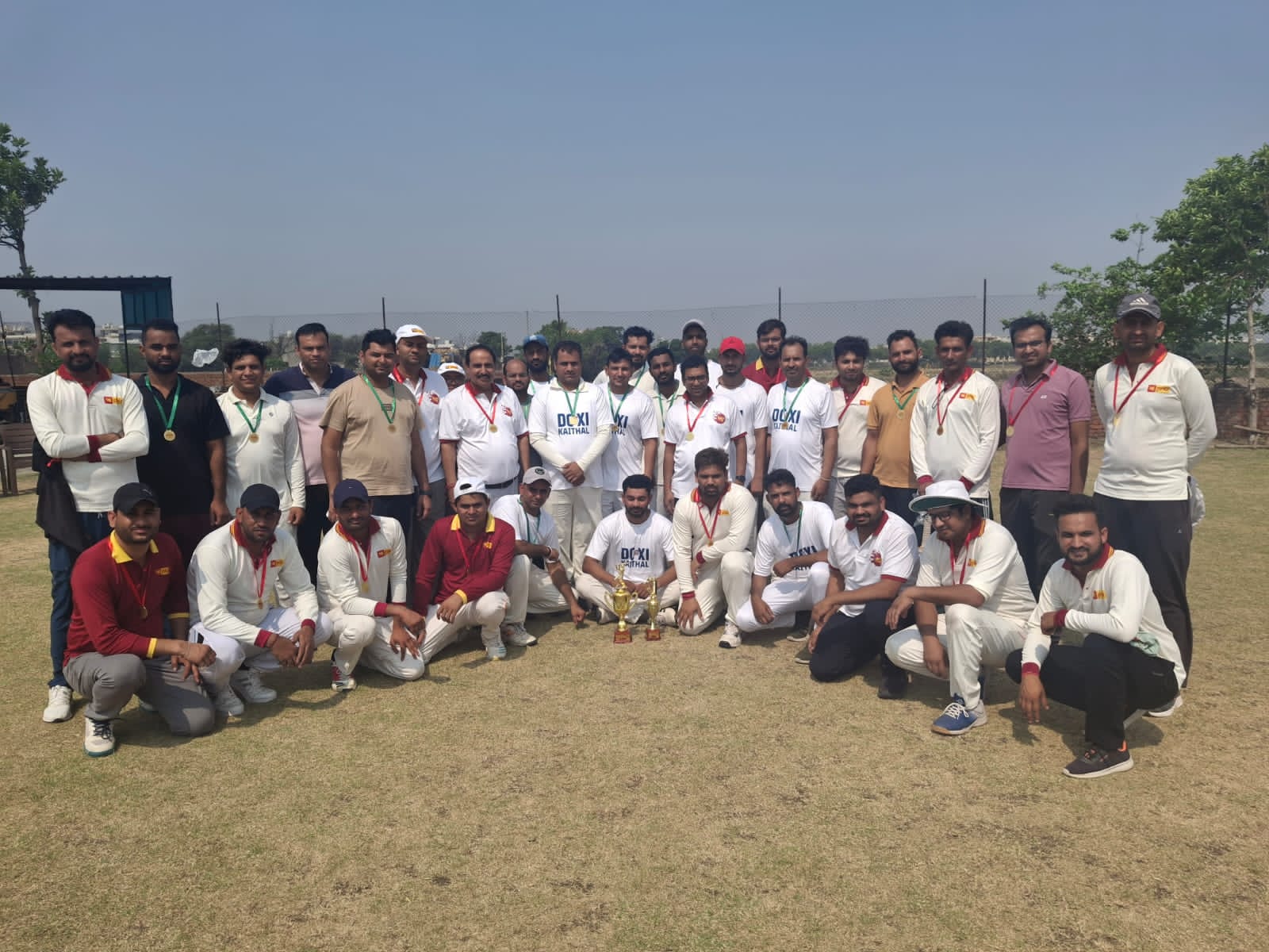 कैथल: मैत्रीपूर्ण क्रिकेट मैच में डीसी 11 ने पीएनबी 11 काे दी करारी शिकस्त