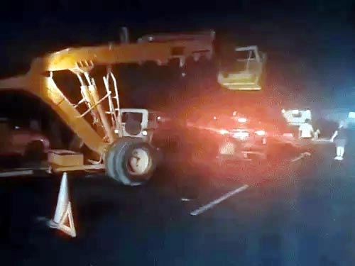 फरीदाबाद : दिल्ली-मुंबई-वडोदरा एक्सप्रेसवे पर बाइक सहित छह गाडिय़ां टकराईं