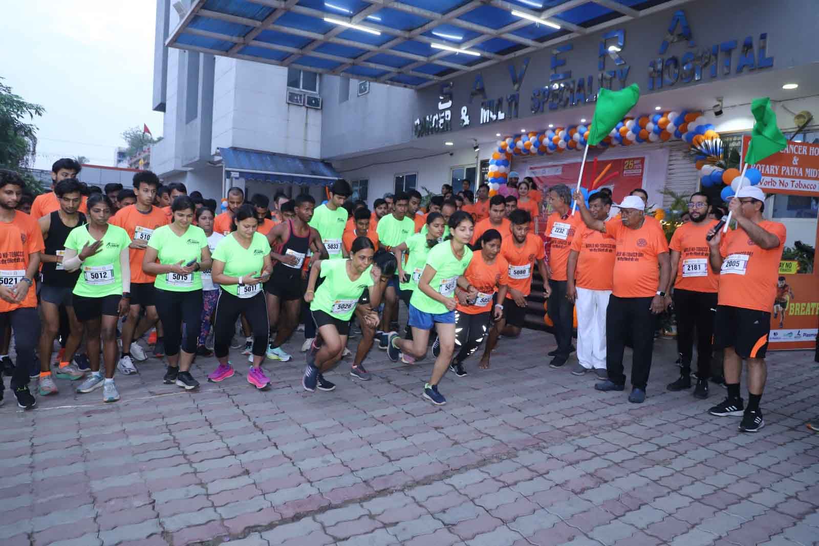 रोटरी क्लब द्वारा आयोजित मधुमेह जागरूकता दौड़