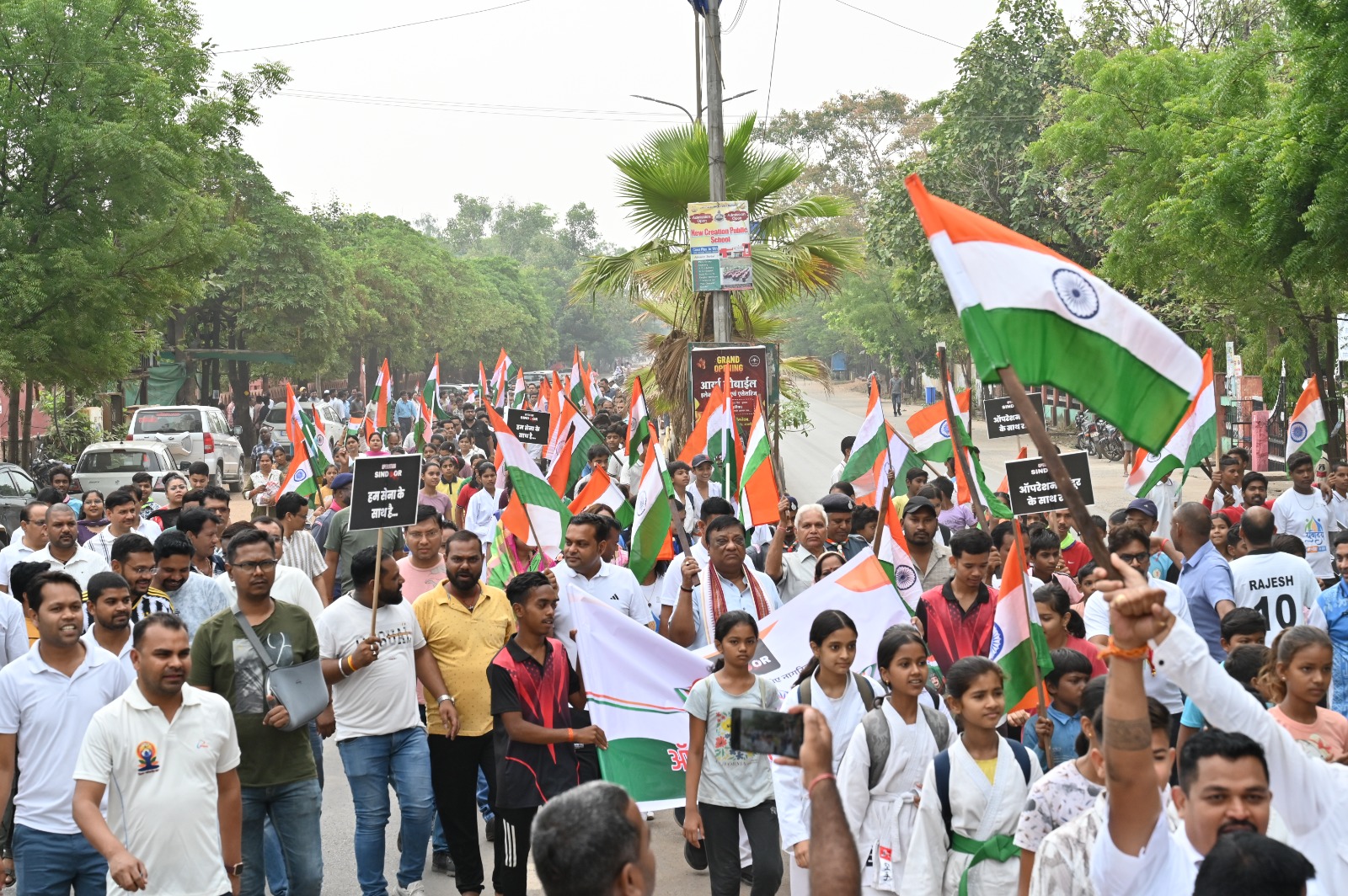 जांजगीर : जिला मुख्यालय सहित सभी ग्राम पंचायतों एवं नगरीय निकाय में निकली तिरंगा यात्रा