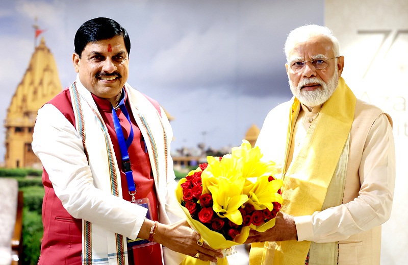 प्रधानमंत्री मोदी से मिले मध्य प्रदेश के मुख्यमंत्री मोहन यादव