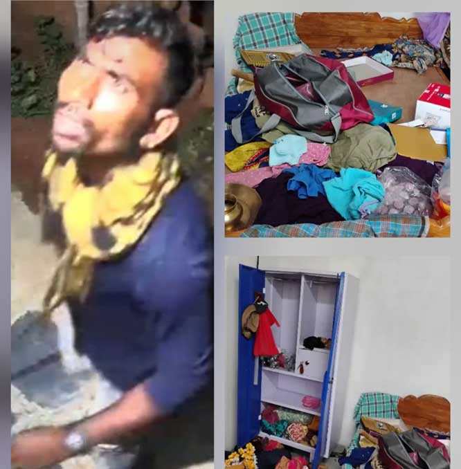 पुलिस विभाग के कर्मचारी के सूने मकान में हुई चाेरी, कैमरे में अज्ञात चोर दिखा