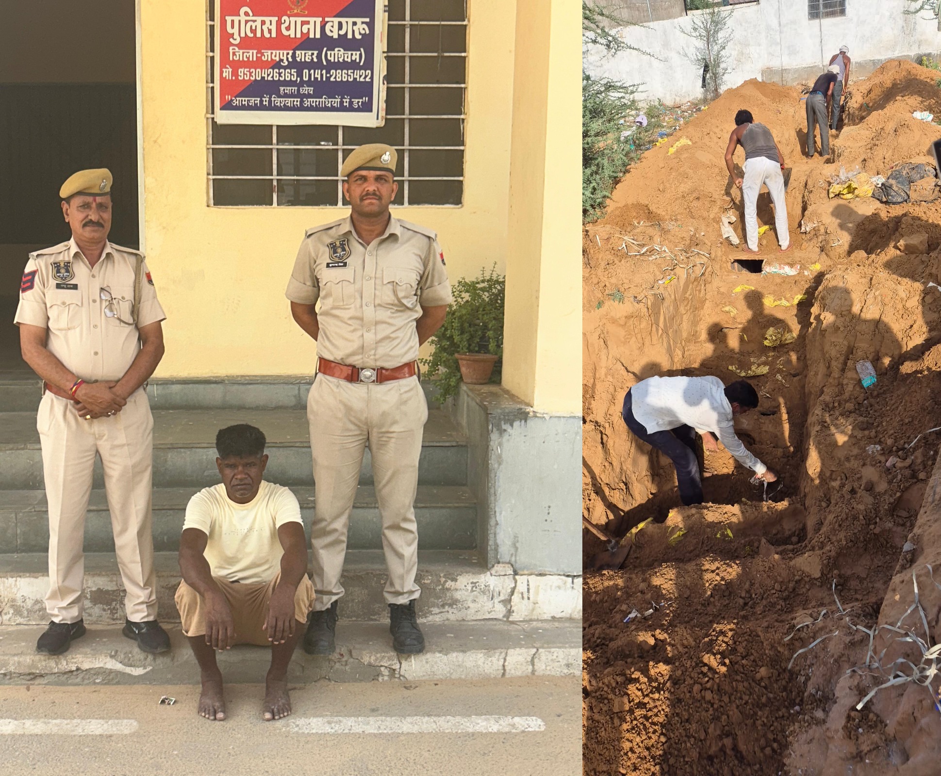 सुरंग बनाकर एचपीसीएल की पाइप लाइन से डीजल चोरी करने वाला गिरफ्तार