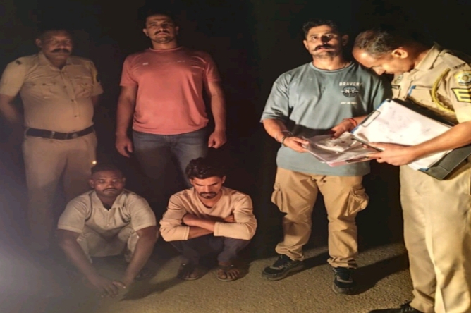 हरियाणा निवासी 2 युवकों से 9. 5 ग्राम चिट्टा कालाअम्ब में बरामद