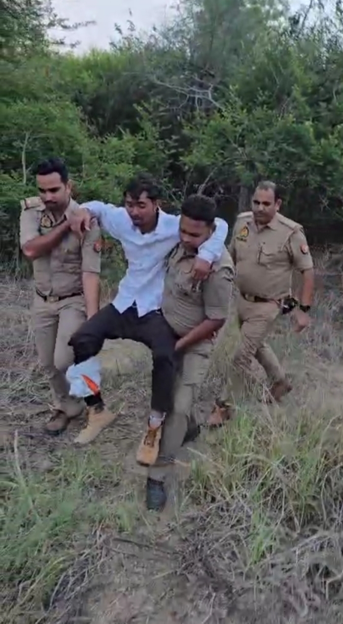 तीन वर्षीय मासूम के साथ दुष्कर्म करने वाला आरोपी पुलिस मुठभेड़ में गिरफ्तार