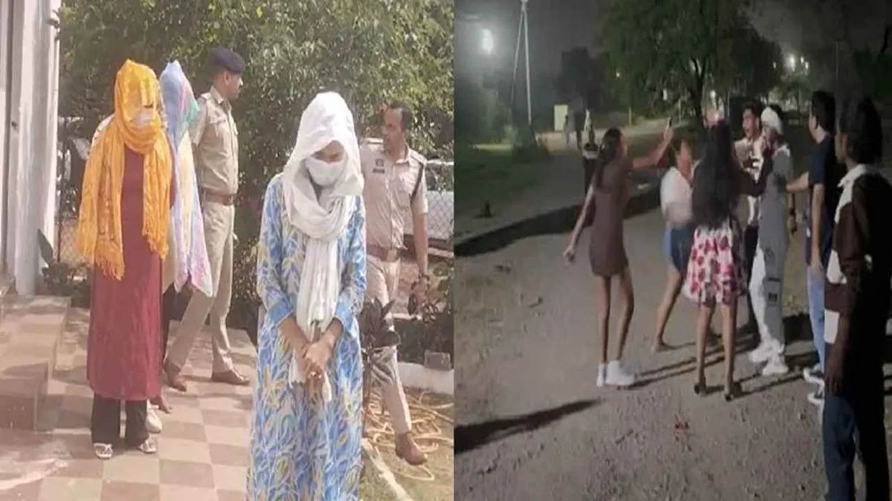युवक-युवतियों के मारपीट के मामले में युवतियों के सेक्स रैकेट में शामिल होने का खुलासा, पांच युवतियां गिरफ्तार