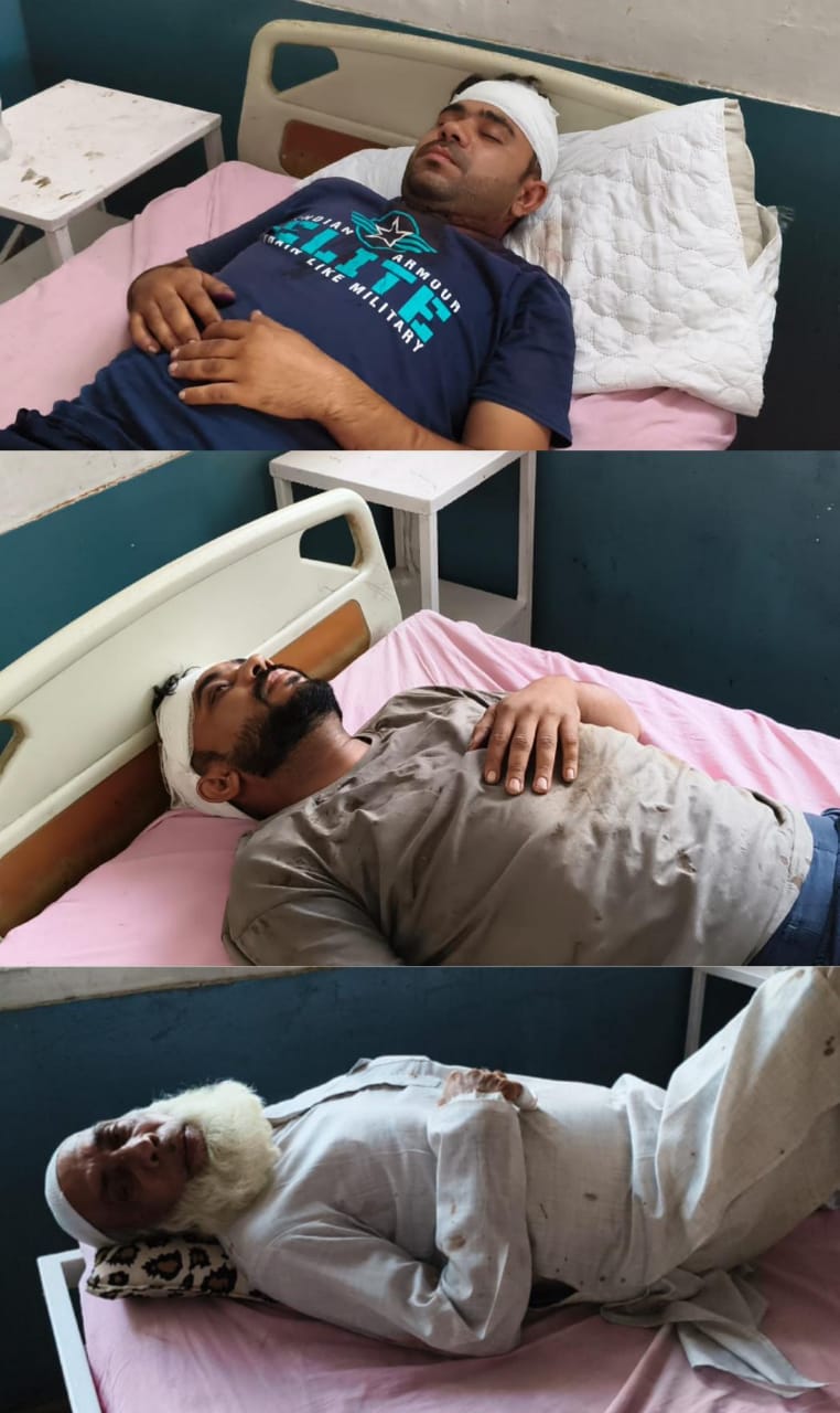खेत में पेड़ लगाने को लेकर दो पक्ष भिड़े, जमकर हुई मारपीट